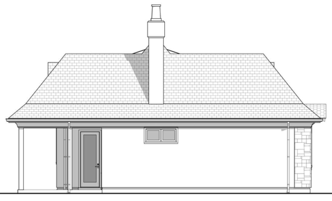 Left Elevation for House Plan #599980