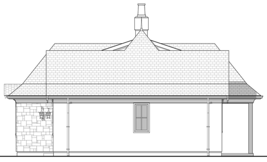 Right Elevation for House Plan #599980