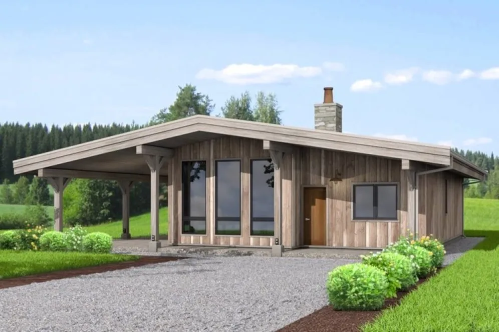 Full Rendering for House Plan #593011