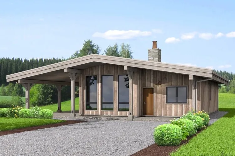 Full Rendering for House Plan #593011