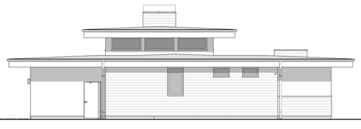 Right Elevation for House Plan #590522
