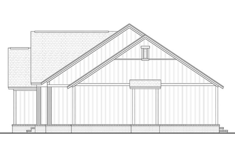 Right Elevation for House Plan #308931