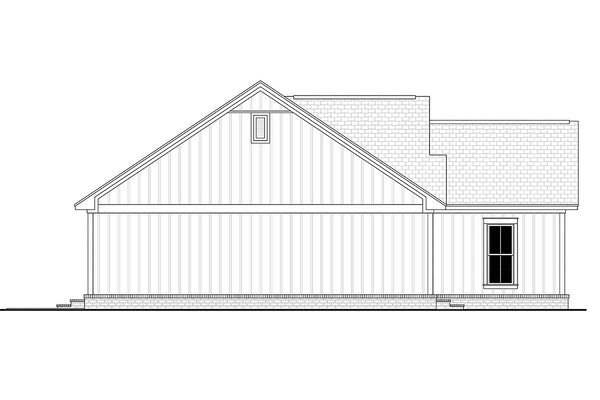 Left Elevation for House Plan #306141