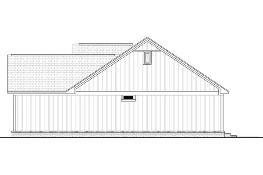 Right Elevation for House Plan #306141