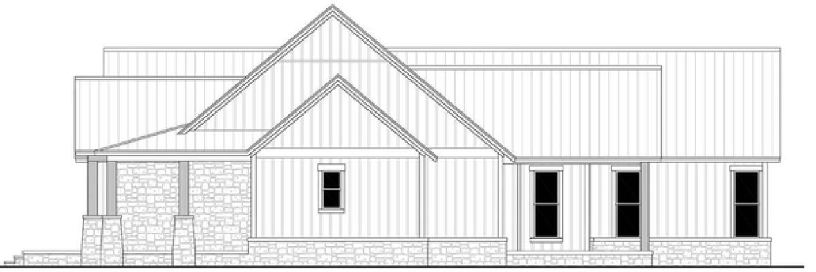 Right Elevation for House Plan #304542