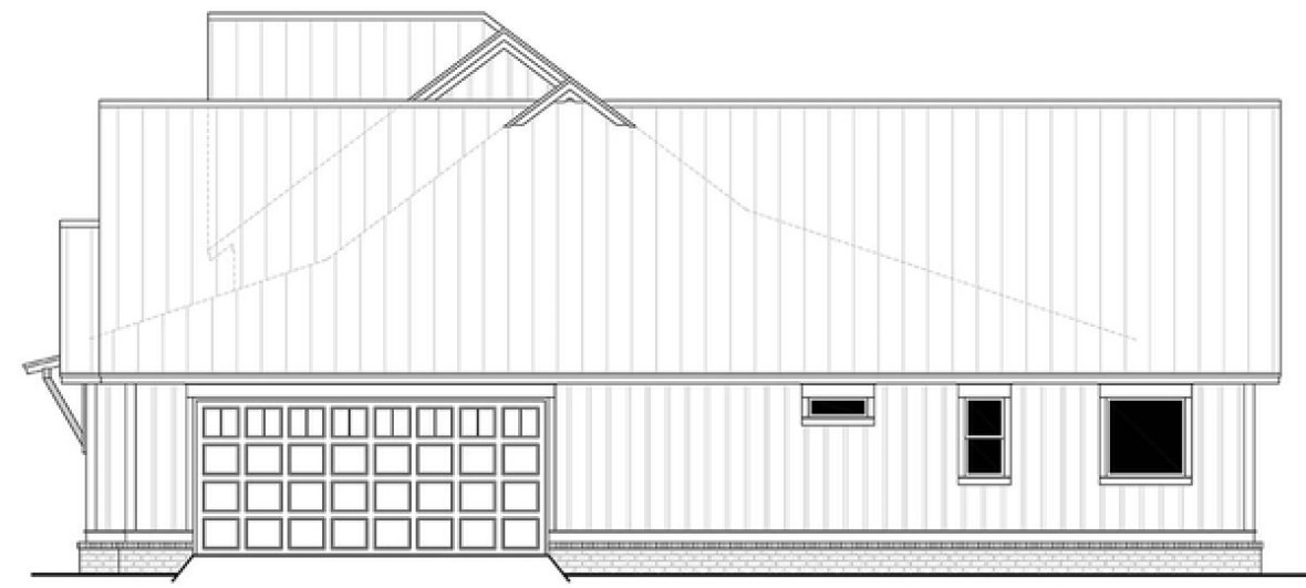 Right Elevation for House Plan #303552