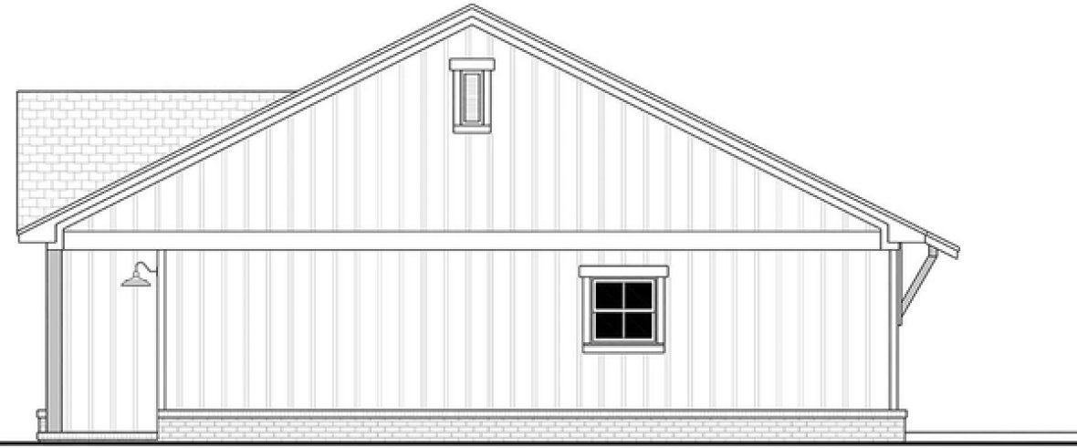 Right Elevation for House Plan #306002
