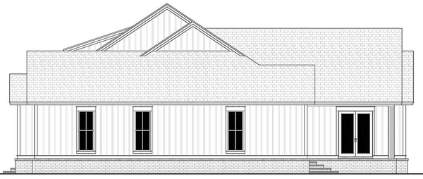 Right Elevation for House Plan #306703
