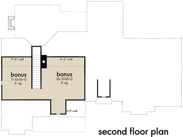 Attic Plan for House Plan #646841