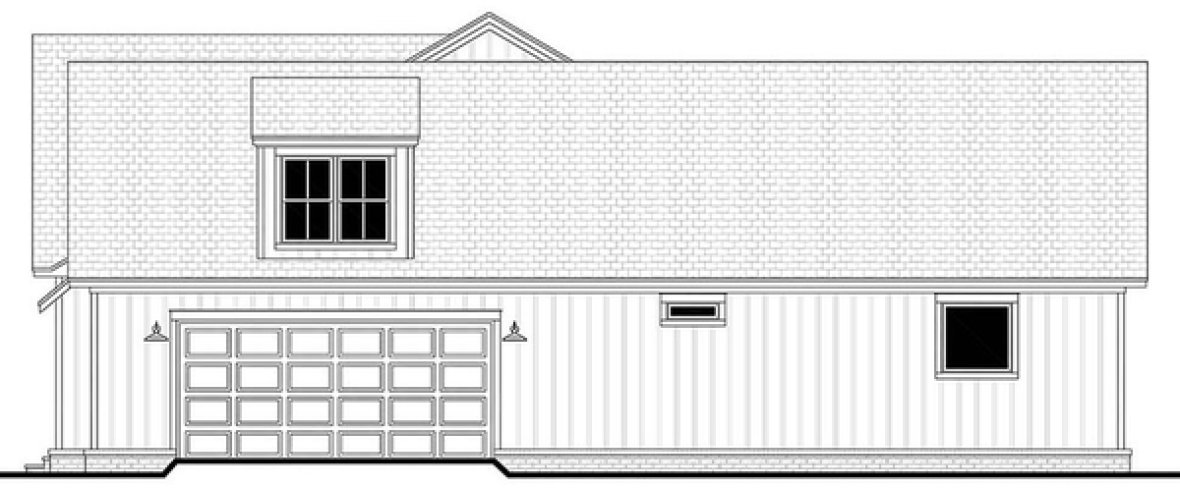 Right Elevation for House Plan #302382