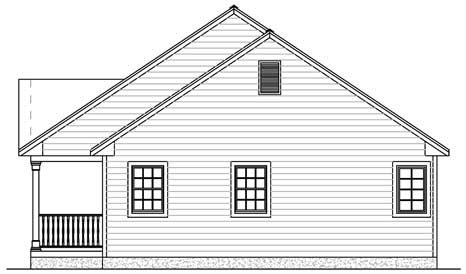 Right Elevation for House Plan #740041