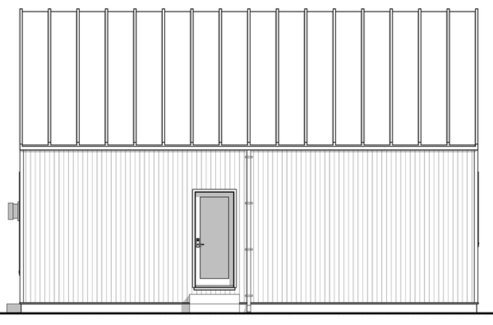 Right Elevation for House Plan #590080