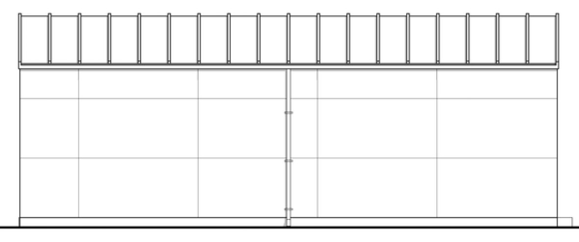 Left Elevation for House Plan #592350