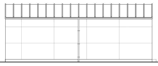 Left Elevation for House Plan #592350