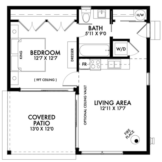 Main Floor Plan for House Plan #590060