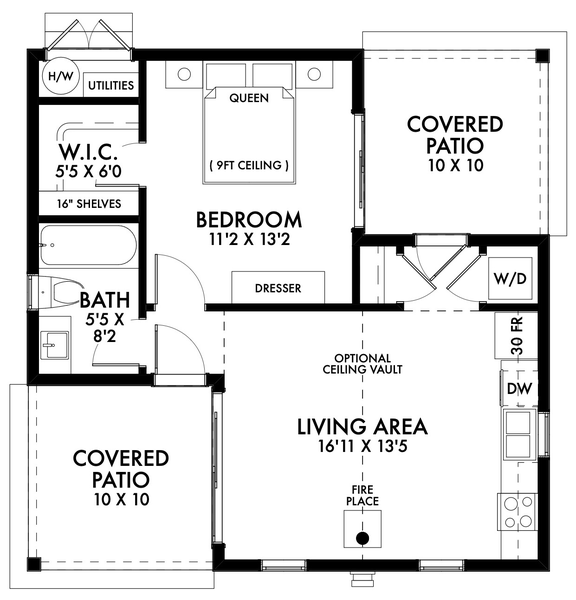 Main Floor Plan for House Plan #594850