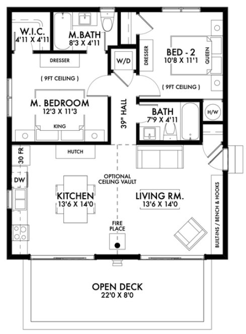 Main Floor Plan for House Plan #596980