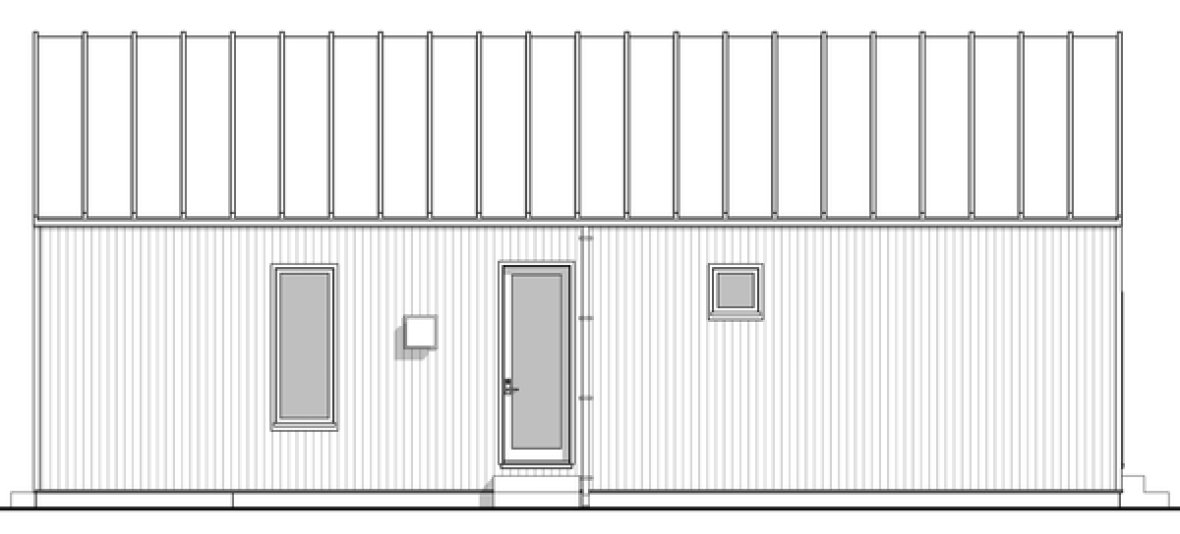 Right Elevation for House Plan #590090
