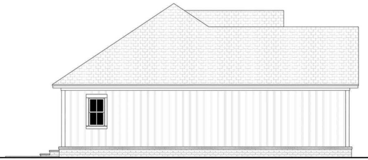 Left Elevation for House Plan #304621