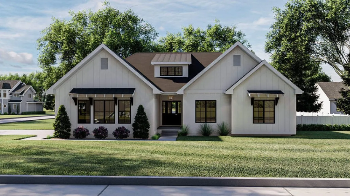 Full Rendering for House Plan #708761