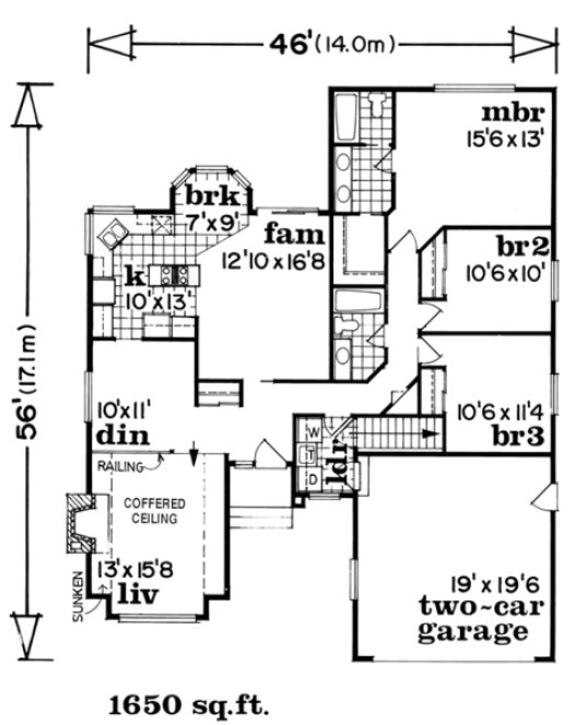 Main Floor Plan for House Plan #518761