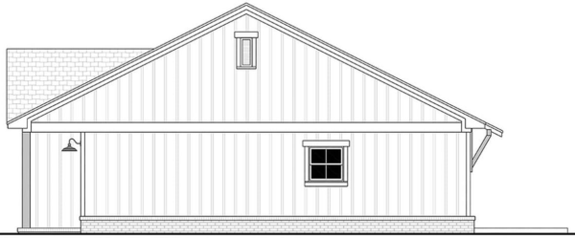 Right Elevation for House Plan #300003