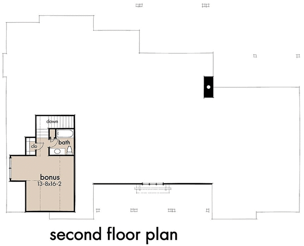 Attic Plan for House Plan #647703