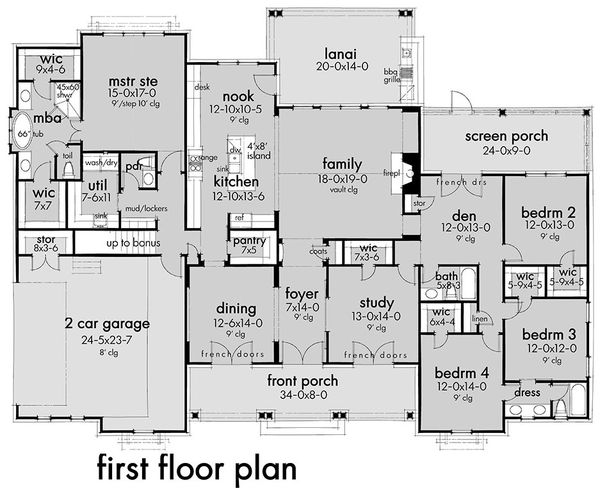 Main Floor Plan for House Plan #647703