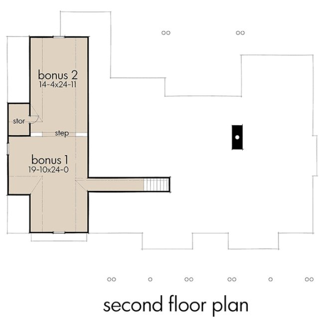 Attic Plan for House Plan #647872