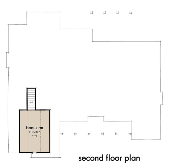Attic Plan for House Plan #649542