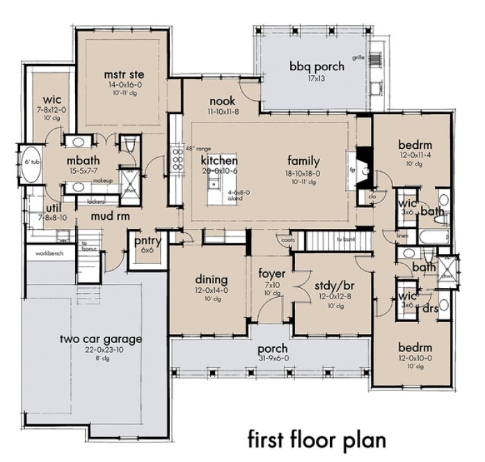 Main Floor Plan for House Plan #649542