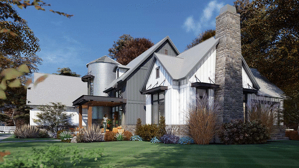 Right Elevation for House Plan #645242