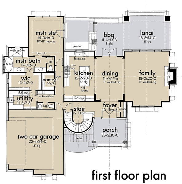 Main Floor Plan for House Plan #645242