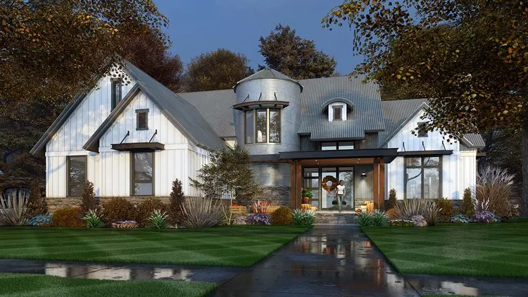 Full Rendering for House Plan #645242