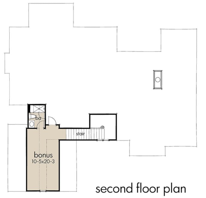 Attic Plan for House Plan #641912