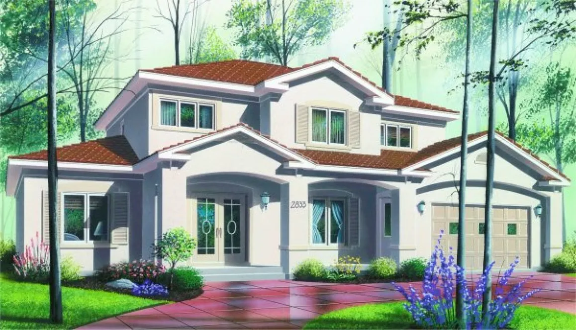 Full Rendering for House Plan #143382