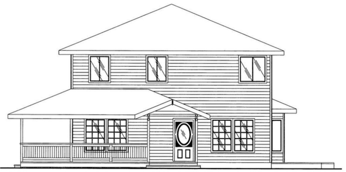 Right Elevation for House Plan #450602