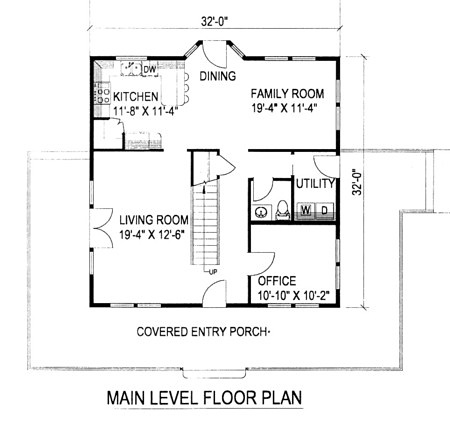 Main Floor Plan for House Plan #450602