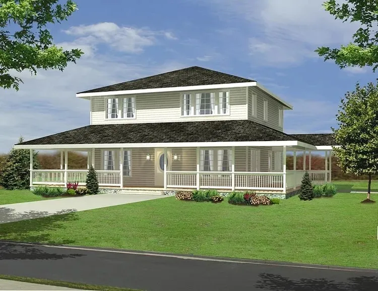Full Rendering for House Plan #450602
