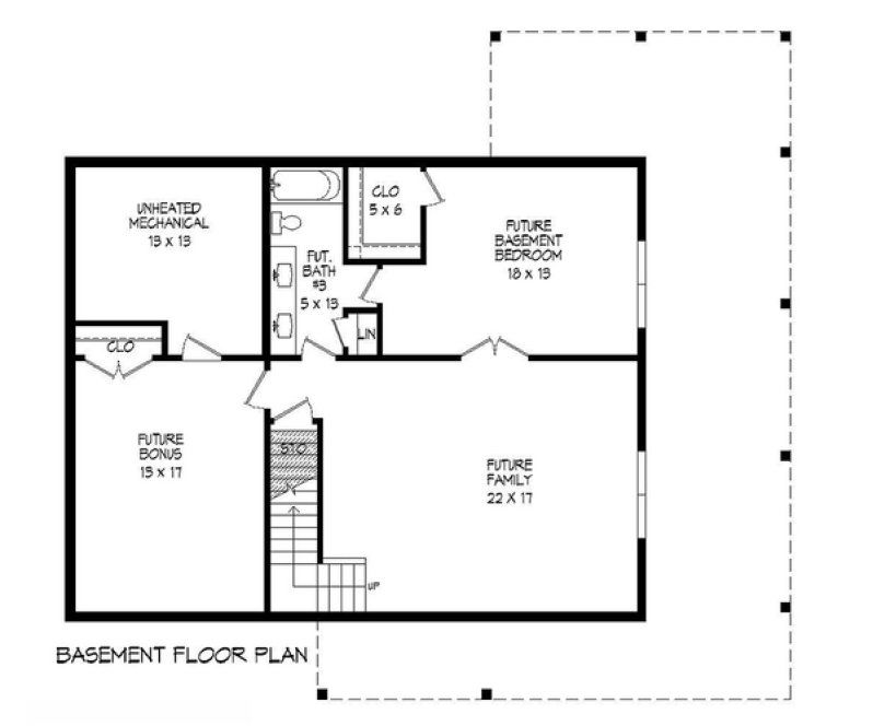 Basement Plan for House Plan #696371
