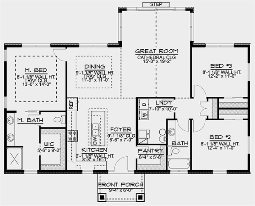 Main Floor Plan for House Plan #757361