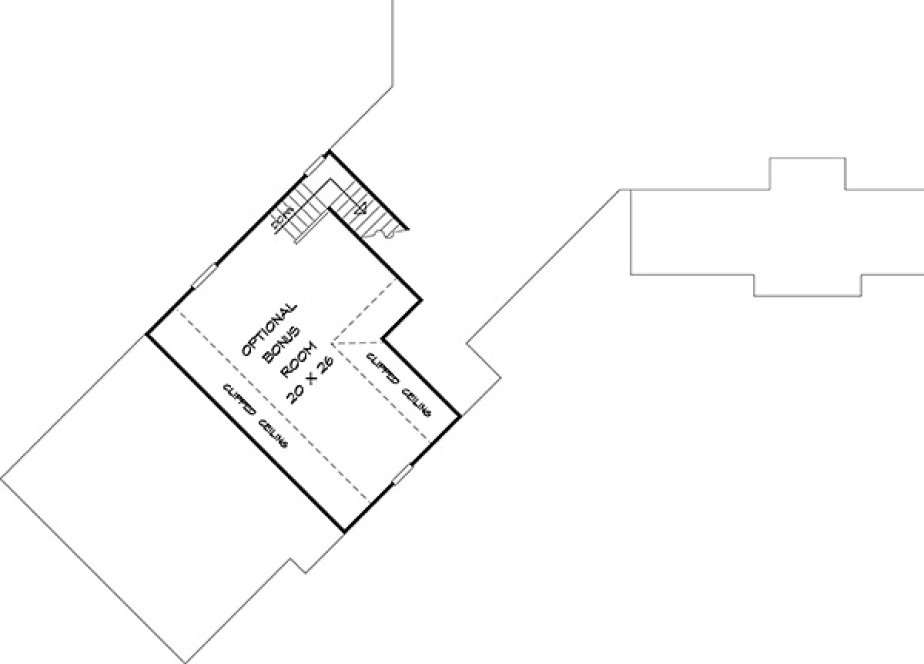 Attic Plan for House Plan #715413