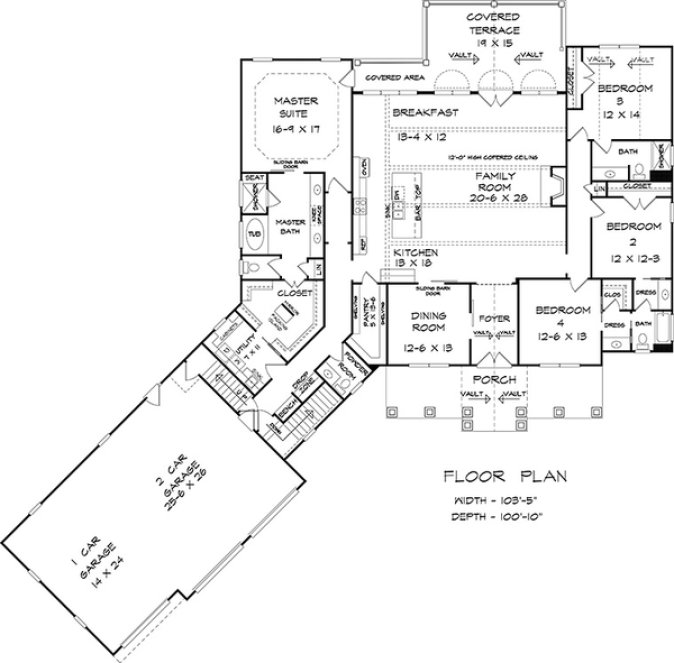 Main Floor Plan for House Plan #715413