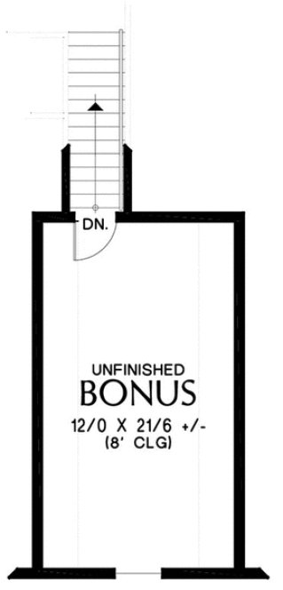 Attic Plan for House Plan #320602