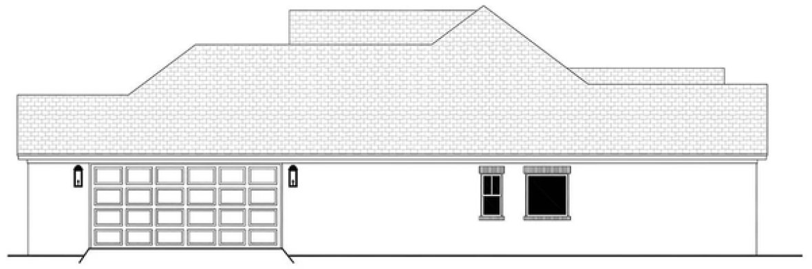 Right Elevation for House Plan #307181
