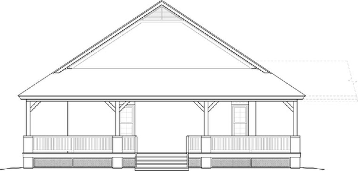 Right Elevation for House Plan #491091