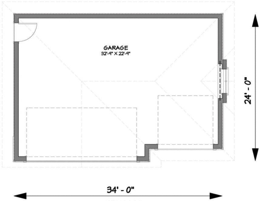 Main Floor Plan for House Plan #881001