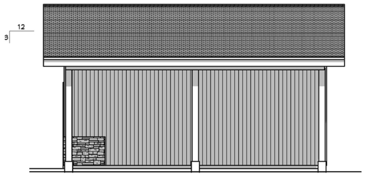 Right Elevation for House Plan #881002