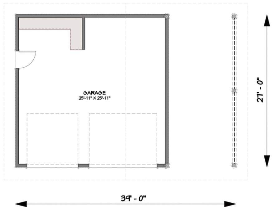Main Floor Plan for House Plan #881002
