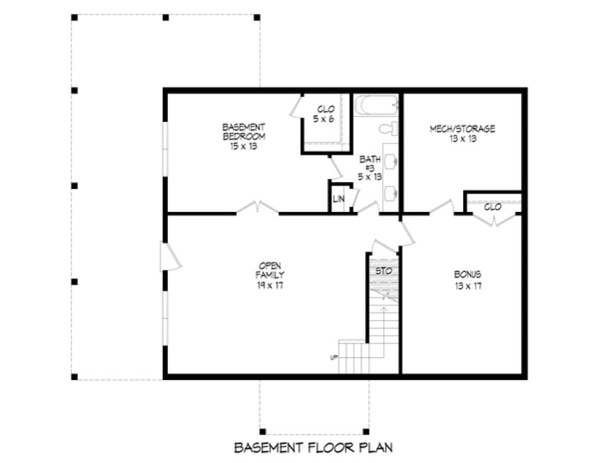 Basement Plan for House Plan #690771